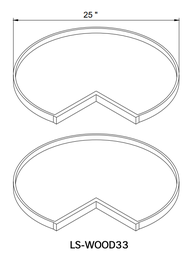 Lazy Susan Wood Tray