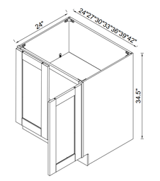 Base Full Height Door Cabinets - 2 Doors