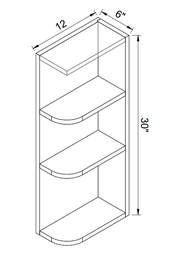 Wall Open Shelf Cabinets